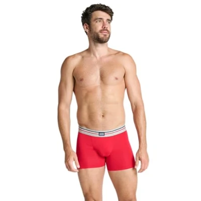 Image of Jockey® Cotton Stretch Boxer Trunk 3 Pack, Grey Melange, S