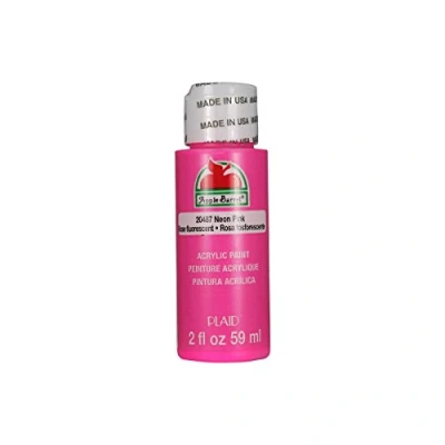 Image of Plaid Acrylic Paint, Neon Pink, 2oz