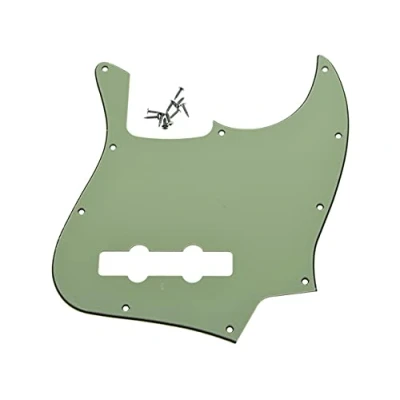 Image of Dopro Jazz Bass J Pickguard for USA/Mexican 4 String FD Mint Green 3 Ply