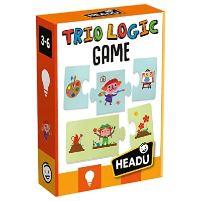 Image of HEADU Trio Logic Game match professions with the correct tools Educational Games &amp; Puzzles Ages 3 6 years