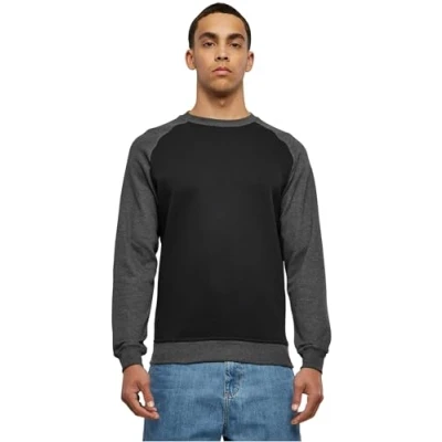Image of Urban Classics Sweatshirt, Men&#039;s, Size: Small, Black/charocoal