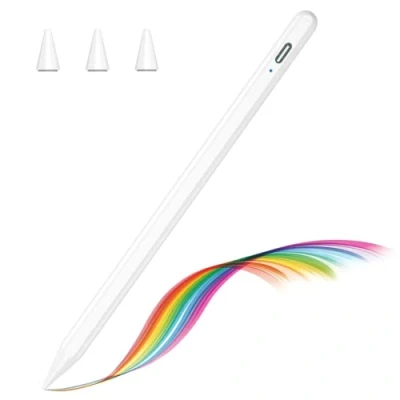 Image of TQQ Pencil Compatible iPad 2018 2025, 2X Faster Charge, Pixel Precision, Magnetic Charging Stylus Pen Apple 11/10/9/8/7/6th Gen, Pro 12.9/11/13 Inch M4, Air 3/4/5/M2/M3, Mini 5/6