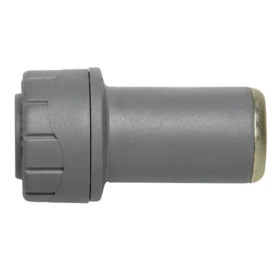 Image of Polypipe Polyplumb Socket Reducer Grey 15mm X 22mm PB1822