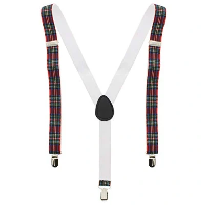 Image of Zac&#039;s Alter Ego Men/Ladies Adjustable 25mm Width Tartan Print Braces/Suspenders
