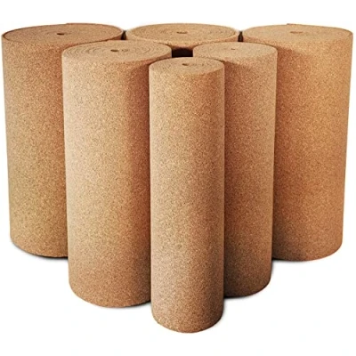 Image of Cork Roll Board Natural Insulation Floor Underlay Versatile Sound and Heat Insulating Sheet Many Thicknesses Lengths (3 mm, 100 x 150 cm)