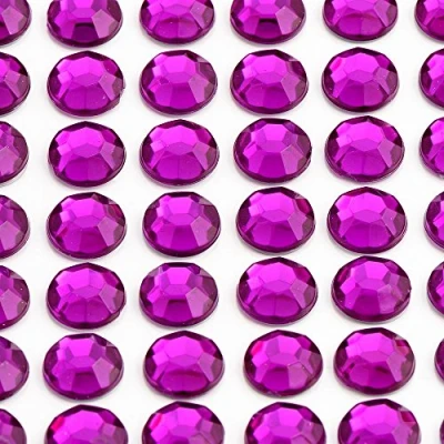 Image of Italian Options 2mm Purple Diamante Rhinestone Gem Crystal Stickers (176 pcs)