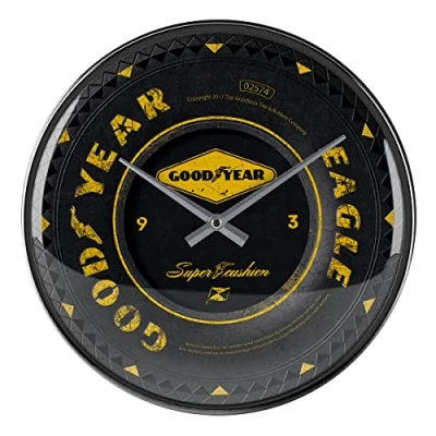 Image of Nostalgic Art 51085 Goodyear Wheel, Wall Clock 31cm