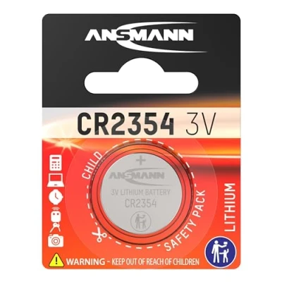 Image of ANSMANN CR2354 Coin Battery [Pack of 1] Lithium 3V Button Cell Ideal For Watches, Calculators, Cameras, Computer Memory Backup Power, Car keys, Digital Toys and Remote Control
