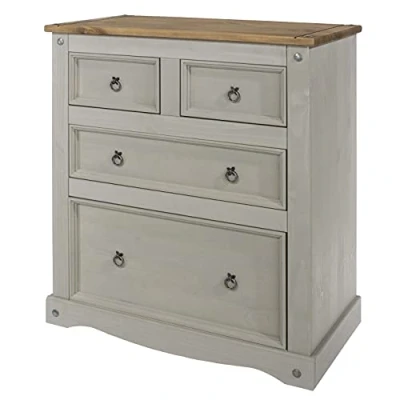 Image of Core Products Corona Grey 2+2 Drawer Chest