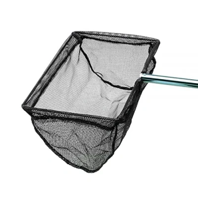Image of Interpet Blagdon Pond Fish Net 10 x 7 with 36&quot; Handle, See description, Black, One Size