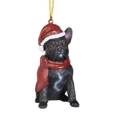 Image of Christmas Ornaments Xmas French Bulldog Holiday Dog Decorations