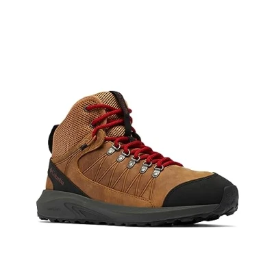 Image of Columbia Men&#039;s Trailstorm Crest Mid Waterproof Hiking Shoe, Elk/Black, 8