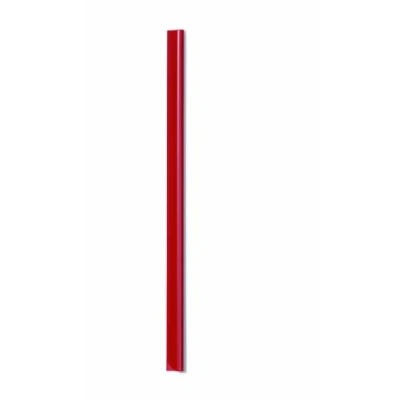 Image of Durable Spine Bar A4 6 mm Red Pack of 50 Pieces Ideal for Binding UnPunched Documents In Seconds Holds Up To 60 Sheets