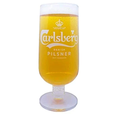 Image of TUFF LUV Original Pint Glass/Chalice Glass/Glasses/Barware CE 20oz / 568ml for Carlsberg Danish Pilsner
