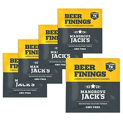 Image of 5X Mangrove Jacks Beer Finings GMO Free 5g Clears 23L in 24 Hours