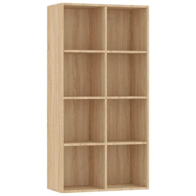 Image of vidaXL Book Cabinet/Sideboard Sonoma Oak 66x30x130 cm Engineered Wood