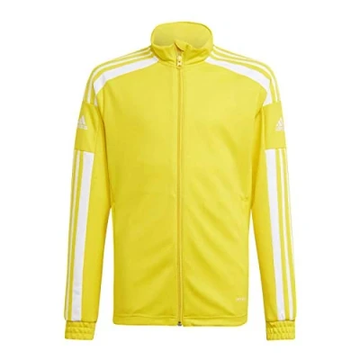 Image of adidas Unisex Kids Squadra 21 Training Jacket, Team Yellow/White, 5 6 Years