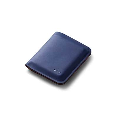 Image of Bellroy Apex Note Sleeve (Molded Leather Billfold Wallet, RFID Protected) Indigo