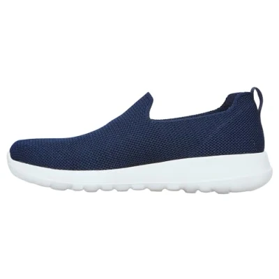 Image of Skechers Men&#039;s Go Walk Max Modulating Sneaker, Navy Knit, 11 UK