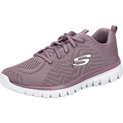 Image of Skechers Women&#039;s Graceful Get Connected Sneaker, Lavender, 7 UK