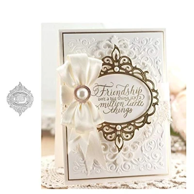 Image of Cutting Dies for Card Making, YunTrip Lace Frame Metal Die Cut Stencils DIY Scrapbooking Photo Album Paper Decorative Craft Greeting Cards/Invitation