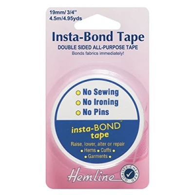 Image of Hemline H782 Double Sided Insta Bond Tape 19mmx4.5m