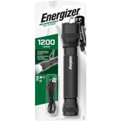 Image of Energizer Professional USB Rechargeable Flashlight for Use, 1200 Lumens, with Cable and 3 Lighting Modes