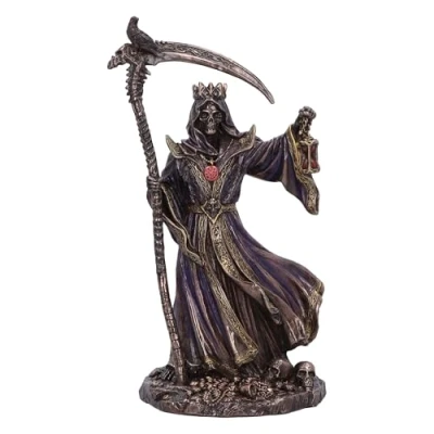 Image of Nemesis Now Reaper Skeleton Figurine, Resin, Multicolour, 21.5cm