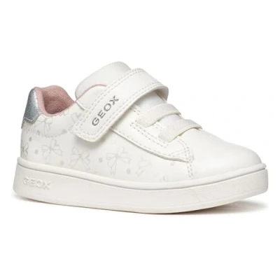 Image of Geox B ECLYPER GIRL girls&#039;s Children&#039;s Shoes (Trainers) in White
