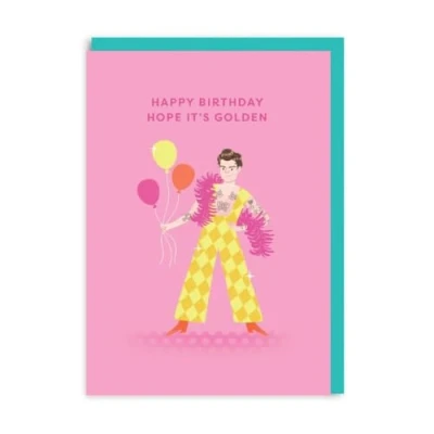 Image of Harry Styles Golden Birthday Card