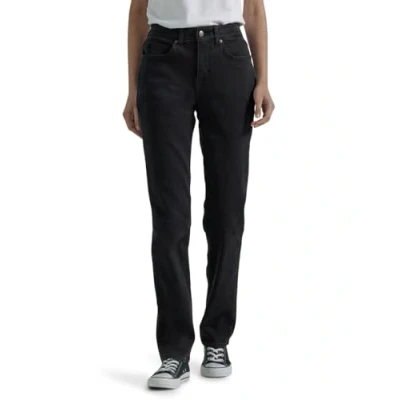 Image of Lee Women&#039;s Petite Ultra Lux Comfort with Flex Motion Straight Leg Jean, Midnight Bloom, 12 Short