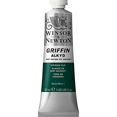 Image of Winsor &amp; Newton Griffin Alkyd Oil Paint, Viridian Hue, 37ml Tube