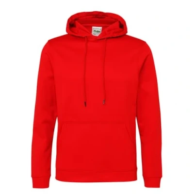 Image of AWDis Men&#039;s Sports Polyester Hoodie, Red (Fire Red), X Large