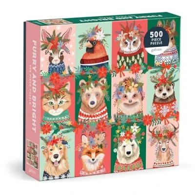 Image of Galison 9780735382541 Furry and Bright 500 Piece Puzzle