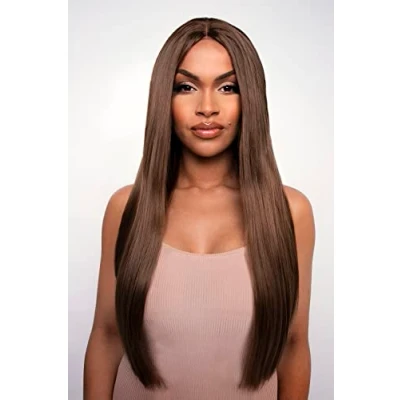 Image of LullaBellz The Yasmine Chestnut Sleek and Straight Lace Front Wig