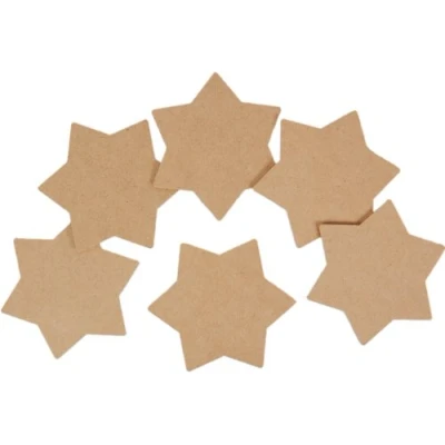 Image of Star Coasters 6 pack MDF