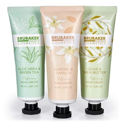 Image of BRUBAKER Cosmetics Hand Cream Gift Set 3 Pack Moisturizing for Dry, Rough, Chapped Hands With Urea and Shea Butter Care Women Men