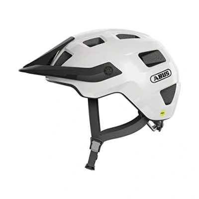 Image of ABUS MTB helmet MoTrip MIPS bike for a safe start in mountain biking with impact protection men and women shiny white, size L