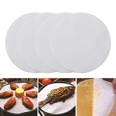 Image of Round Parchment Paper, 100Pcs 8 Inch Non Stick Baking Paper Circles Sheets Cake Tin Liners