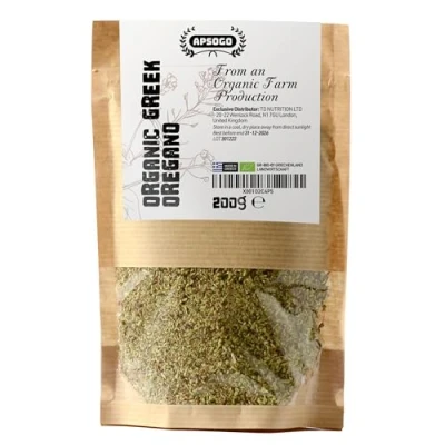 Image of Apsogo Oregano Organic Dried produced in Greece Premium Quality &amp; Excellent Taste (200g)