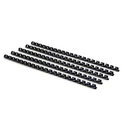 Image of RAYSON Plastic Binding Combs, 21 Rings 55 Sheet (80gsm 20lb) Capacity, 10mm Black A4 Comb Binder Spines, Pack of 100