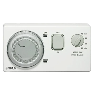 Image of Optimum Ecosave Economy 7 Off Peak Immersion Storage Heater time Switch Boost Timer 24 hour control 230V White