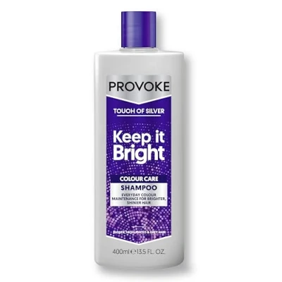Image of PROVOKE Touch Of Silver Colour Care Shampoo 400 ml , Daily Protect Shampoo, Prolongs and Adds Shine