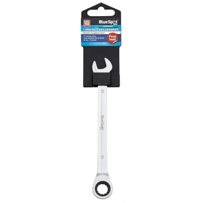 Image of Blue Spot Tools 11mm Chrome Vanadium Ratchet Spanner Fixed Head