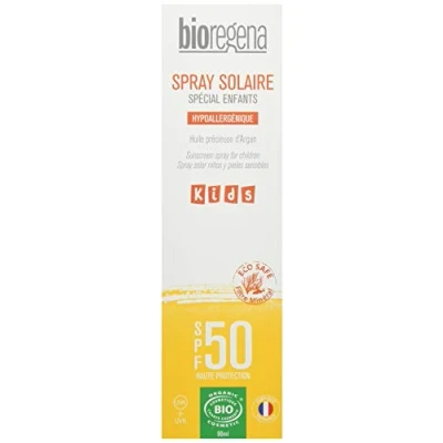 Image of BIOREGENA BIO Sun Cream Protection Factor 50, Clear, Sensitive Skin, Children Over 3 Years, Spray 90ml