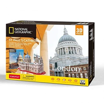Image of University Games 7665 National Geographic St Pauls 3D Puzzle, Multicolored