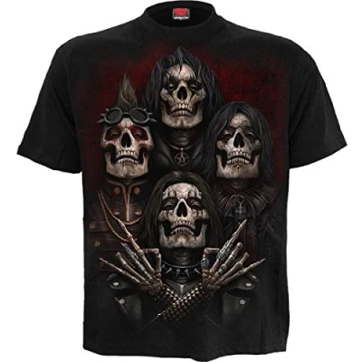 Image of Spiral Faces of Goth T Shirt Black S