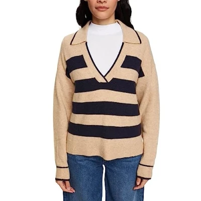 Image of ESPRIT Women&#039;s 092ee1i313 Sweater, Multicolor, S