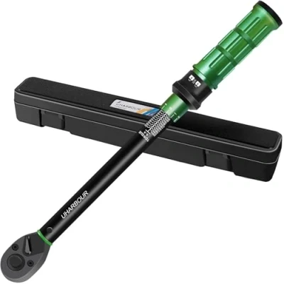Image of Uharbour Torque Wrench 1/2 Inch, for Car &amp; Motorcycle, 100% Calibrated with Certificate, 20 230 Nm Range Convenient Lock Mechanism, ±3% Error Accuracy 72 Teeth