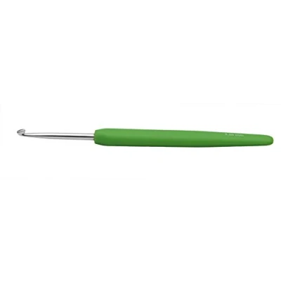 Image of KnitPro KP30907 3.5 mm Waves Aluminium Crochet Hook, Parott Green